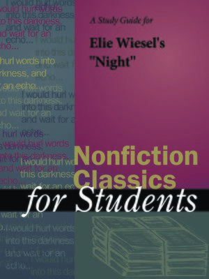 cover image of A Study Guide to Elie Wiesel's "Night"